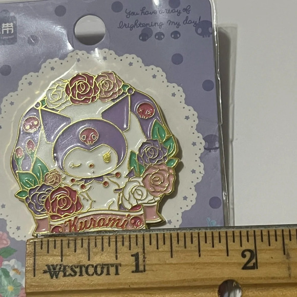 Sanrio Kuromi Flower Pin - Picture 4 of 5